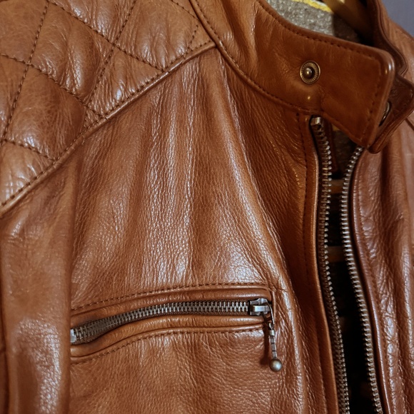 Iron & Resin Elsinore Leather Jacket with Japanese Wool Blanket Liner - Picture 4 of 10